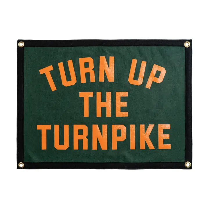 Turn Up the Turnpike Camp Flag